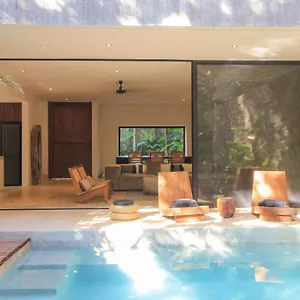 Elegant Boho Style Jungle Views In Rooftop Deck & Outstanding Raw Pool In Holistika Holiday home Tulum